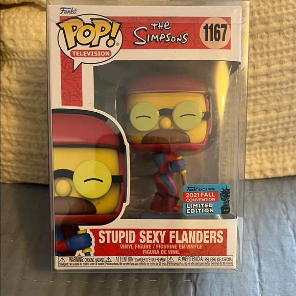 Funko Pop The Simpsons Stupid Sexy Flanders Red and Yellow Figure - Picture 1 of 1